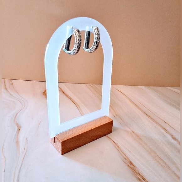 Christian Dior Crystal Hoop Earrings – Authentic Timeless Luxury - Picture 4 of 9